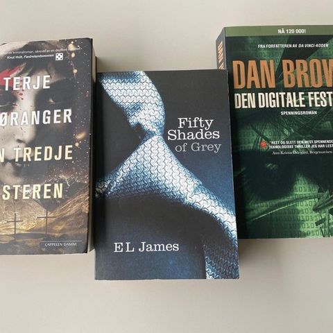 Dan Brown, E. L. James ( Fifty Shades of Grey ), Terje Bjøranger