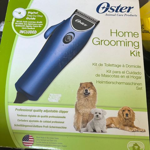 Oster homegrooming klippemaskin til hund