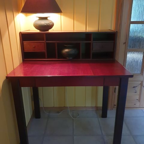 Vintage IKEA Stockholm skrivebord og vegghylle