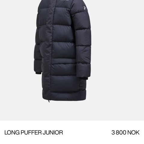 Peak performance JR long puffer str 160