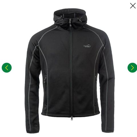 Arrak Powerfleece jakke herre