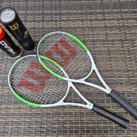 2 stk Wilson Tennis racket inkl. tennisballer