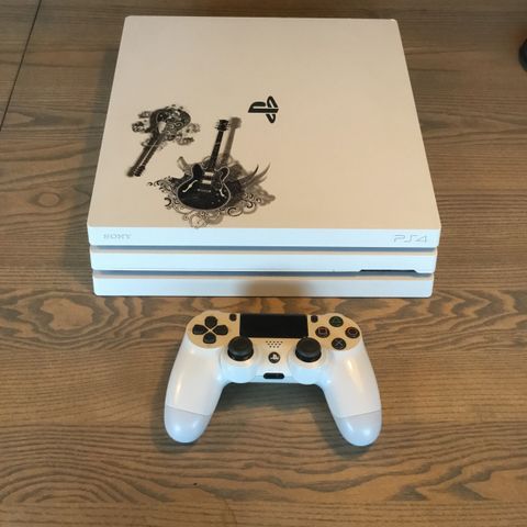 Hvit PlayStation 4 Pro