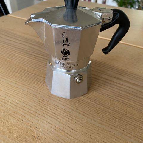 Moka espressokoker 1 kopp blank