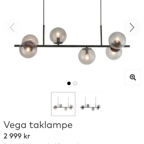 Taklampe fra Skeidar