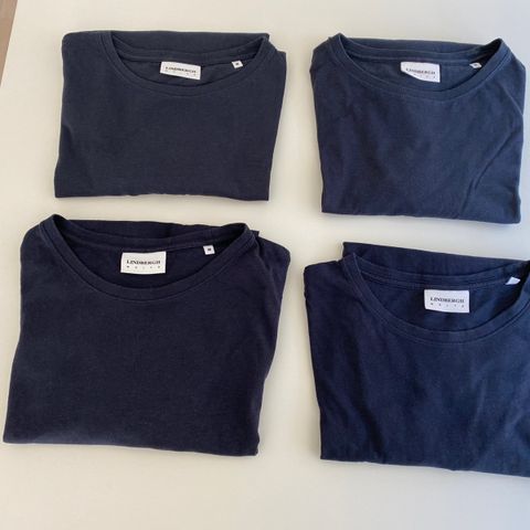 4 stk. Lindbergh White navy blue t-skjorter