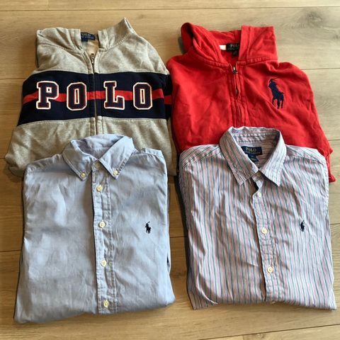 2 Polo Ralph Lauren hettegenser+ 2 skjorter selges rimelig