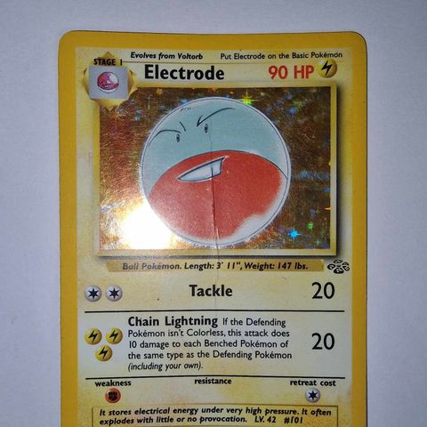 Pokemon kort - VINTAGE Electrode 2/64 HOLO fra Jungle set 1999 WOTC