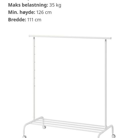 IKEA Rigga klesstativ