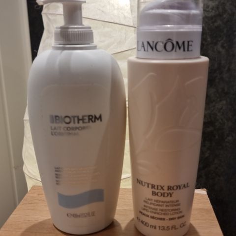 Bodylotion Biotherm og Lancome