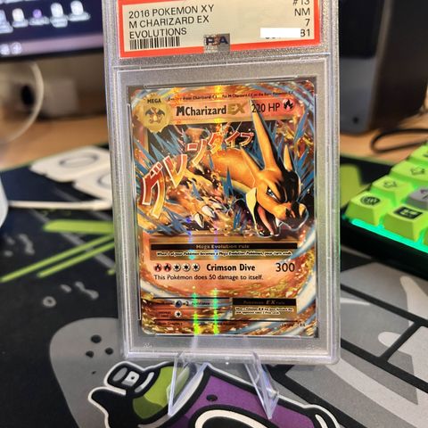 M Charizard EX #13 Pokemon Evolutions PSA 7