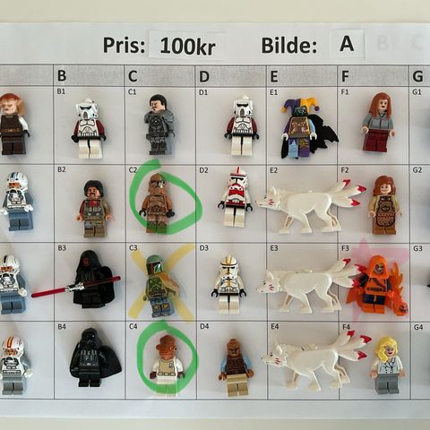 LEGO - figurer - 100kr - (5 for 400kr)