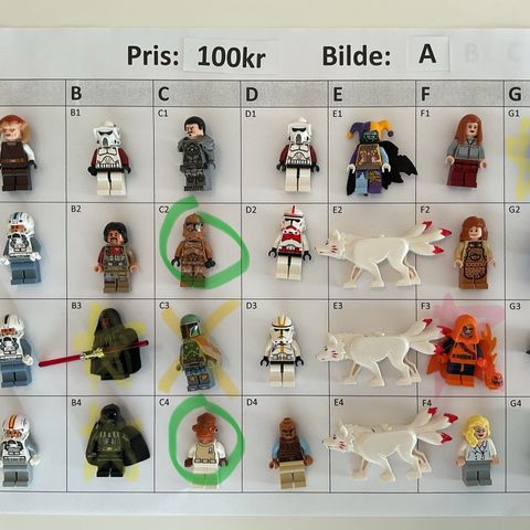 LEGO - figurer - 100kr - (5 for 400kr)