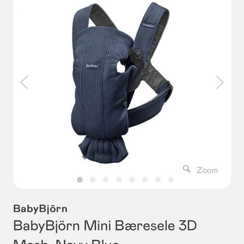 BABYBJØRN Baby mini bæresele 3D Mesh