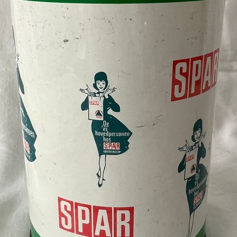 Retro dansk blikkboks «Spar»