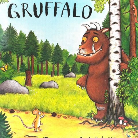 Gruffalo. Barnebøker Julia Donaldson, Axel Scheffler