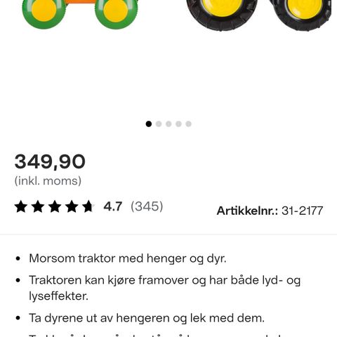 Traktor med dyr