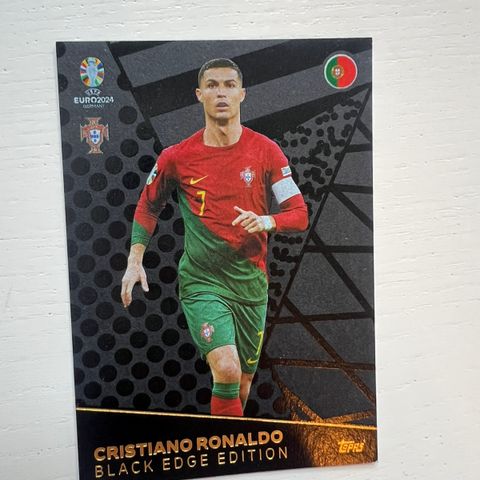 Cristiano Ronaldo Black Edge Edition fotballkort EURO 2024