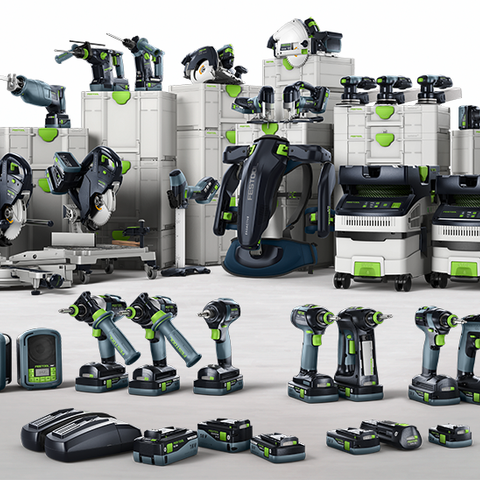 Festool 18V kjøpes: drill, impact driver, senkesag, slipemaskin, støvsuger