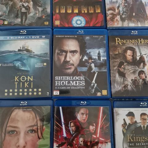 Blu-ray filmer til salgs