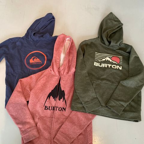 Burton og Quiksilver hettegensere