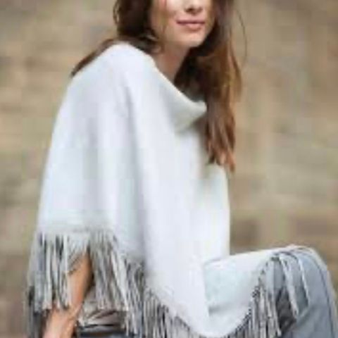 Chantelle Ferrant grå cashmere poncho