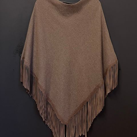 Chantelle Ferrant brun cashmere poncho