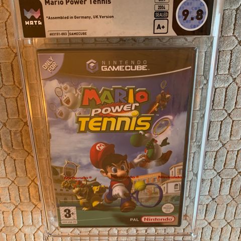 WATA 9.8 A+ Mario Power Tennis Nintendo Gamecube UKV