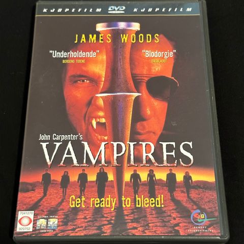 Vampires (DVD) John Carpenter, 1998 / Norsk Tekst