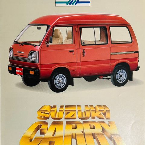 Norsk brosjyre av Suzuki Carry - ca 1985