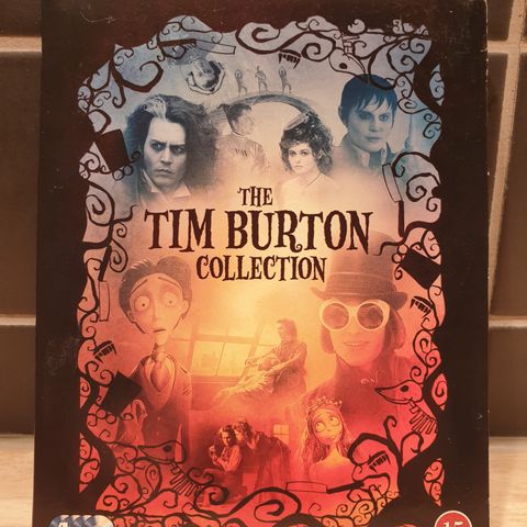 Strøken Tim Burton collection 4 disc Blueray selges kr 200,-