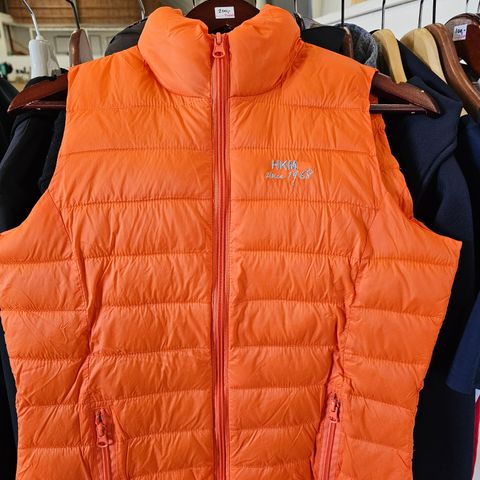 HKM tynn bobblevest, orange str. S