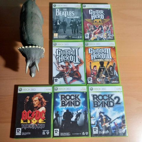 Guitar Hero, Rockband & Synge Spill til Xbox 360 fra Sams Salg