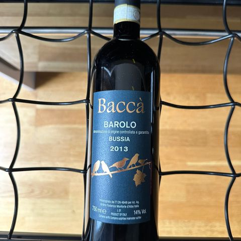 Rødvin Baccà Barolo 2013