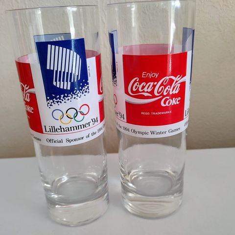 Coca Cola Lillehammer '94 drikkeglass