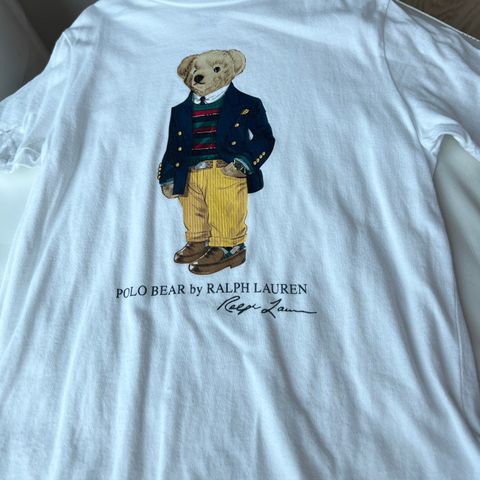 Polo Ralph Lauren str 130 eller 7 år t shirt bjørn t shirt bear tshirt