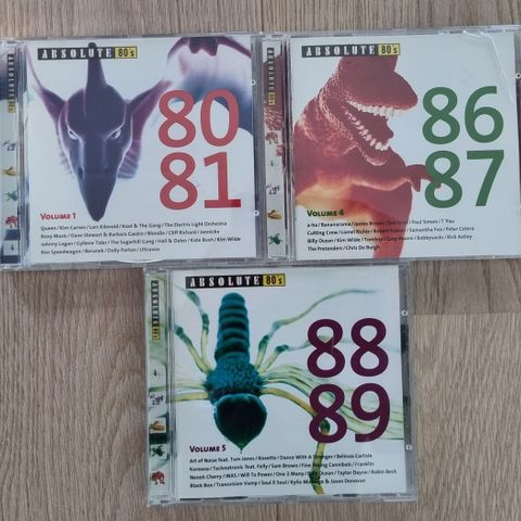 Cd - Absolute 80' Vol 1, 4 & 5 - 1995