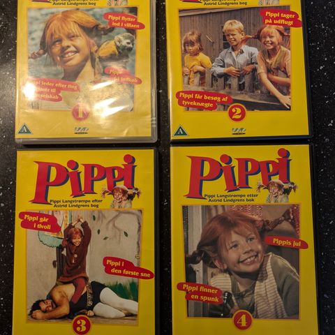 Pippi Langstrømpe DVDER