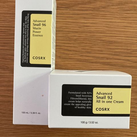 Cosrx Advanced Snail Essence og Cream