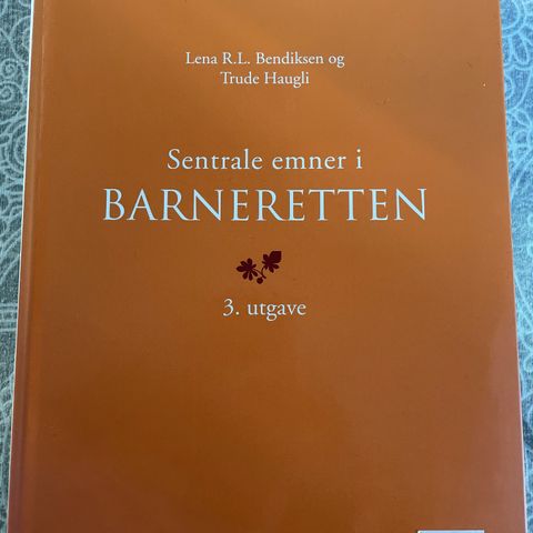 Sentrale emner i barneretten 3 utgave