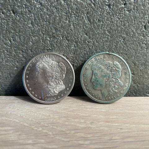 Morgan Silver Dollar S - 1880 & 1921