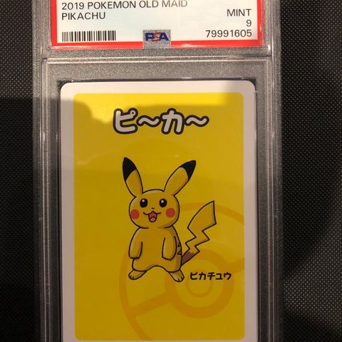 Pikachu - Old Maid PSA 9