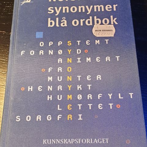 Norske synonymer blå ordbok