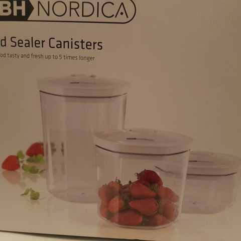 Food sealer canister 3 stk