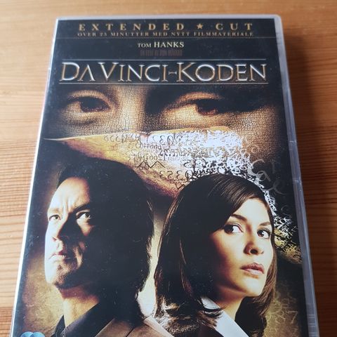 Da Vinci Koden med Tom Hanks thriller 2 disk