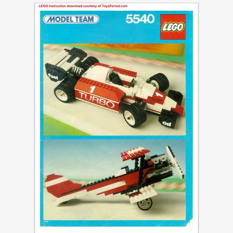 5540 Model Team Vintage Racercar Lego