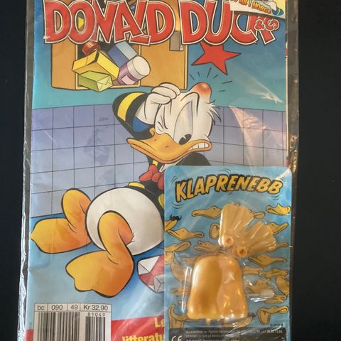 Donald Duck nr. 49 fra 2008 i ubrutt plast med «Klaprenebb»