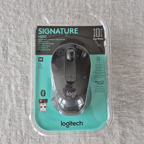 Logitech M650 Bluetooth mus - Som ny - Kvittering/garanti