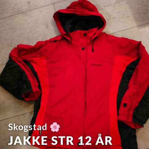 Jakke str 12 år