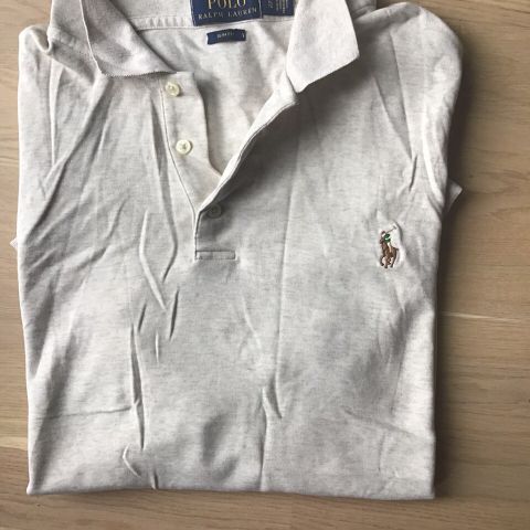 Polo Ralph Lauren Beige  og Marine blå pique t- skjorte